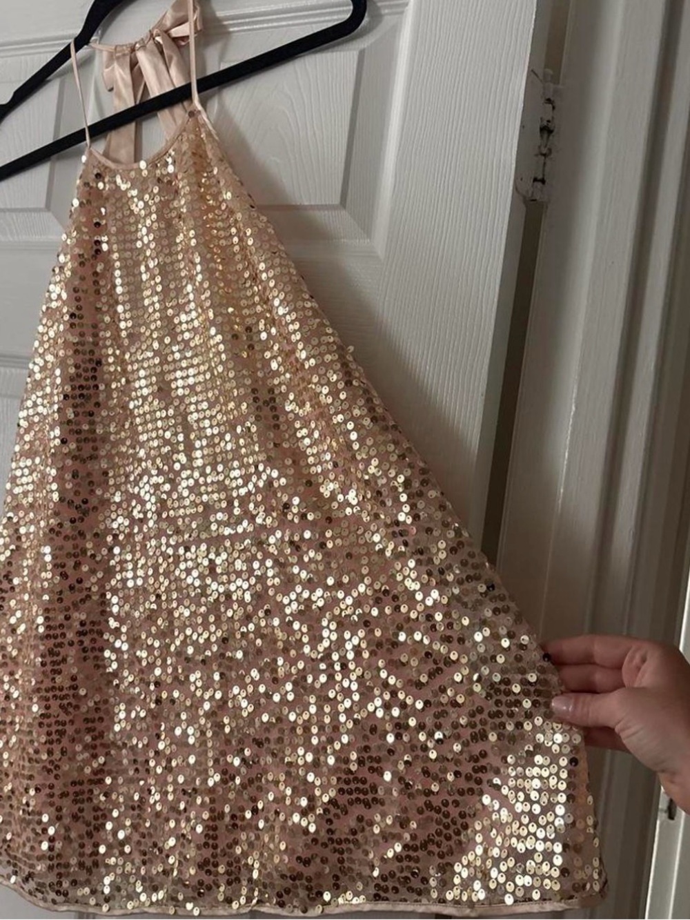 VS brand new Sparkling Sequin Party Dress - Rose Gold